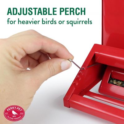 Image showing 5 th Perky-Pet Squirrel-Be-Gone II Country Bird House with Weathervane