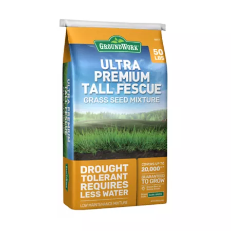 GroundWork Ultra Premium Tall Fescue Grass Seed Mix 50 lb 20 000 sq ft. Grass Seed