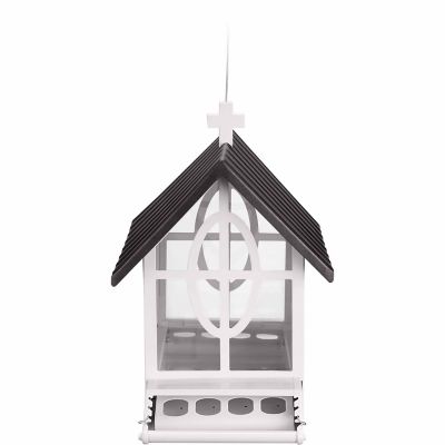 Royal Wing 6 lb. Metal Squirrel-Resistant Church Bird Feeder