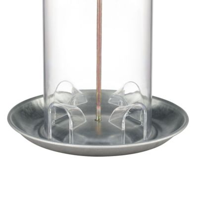 Image showing  1 lb. Clear Tube Metal Bird Feeder