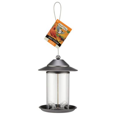 Image showing  1 lb. Clear Tube Metal Bird Feeder
