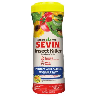 Sevin GardenTech Insect Killer 5% Dust, Ready To Use, 1 lb ...