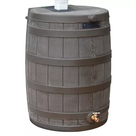 Good Ideas 50 gal Rain Wizard Rain Barrel Oak Rain Barrels