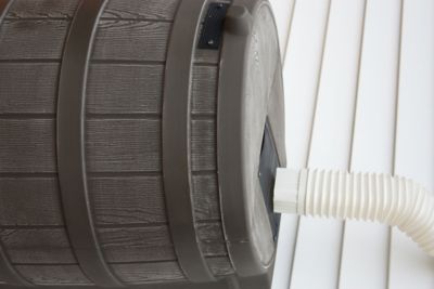 Image showing  50 gal. Rain Wizard Rain Barrel, Oak