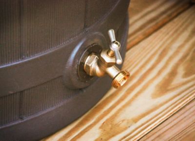 Image showing 5 th Good Ideas 50 gal. Rain Wizard Rain Barrel, Oak