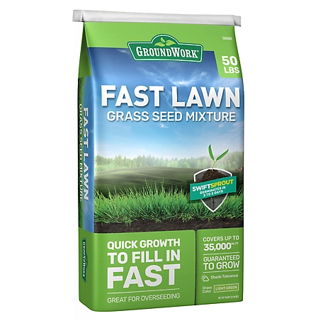 GroundWork 50 lb. Fast Lawn Mix Grass Seed
