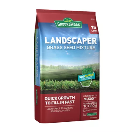 GroundWork Landscapers' Grass Seed Mix 15 lb 10 500 sq ft Northern Grass Seed