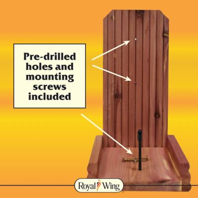 Image showing  1 Cob Capacity Cedar Corncob Squirrel Feeder