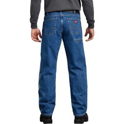 Image showing 2 th Dickies Men's Relaxed Fit Mid-Rise Workhorse Denim Work Jeans with Double Knees