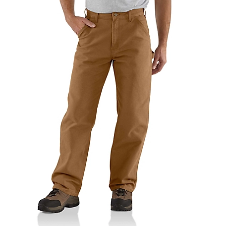 Carhartt Loose Fit High-Rise Washed Duck Dungaree Pants at Tractor ...