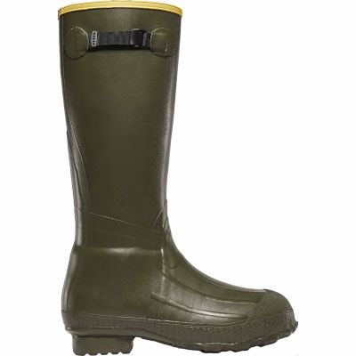 LaCrosse Footwear Men's Burly Classic 18 in. OD Green Rubber Boots