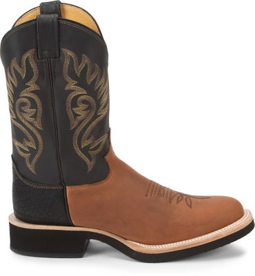 Image showing 4 th Justin Men's Paluxy Westerner Tekno Crepe Boots, Brown/Black, 11 in.