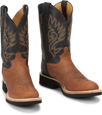 Image showing 6 th Justin Men's Paluxy Westerner Tekno Crepe Boots, Brown/Black, 11 in.