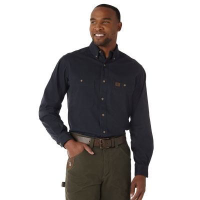 Wrangler Men's Riggs Workwear Twill Long-Sleeve Work Shirt