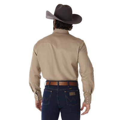 Image showing  Men's Cowboy Cut Western Firm Finish Work Shirt