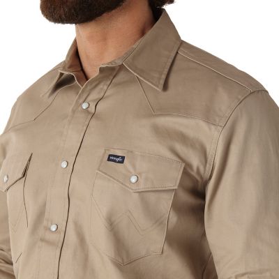 Image showing  Men's Cowboy Cut Western Firm Finish Work Shirt