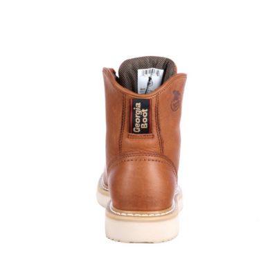 Image showing  Men's Round Toe Lace-Up Wedge Work Boots, 6 in.