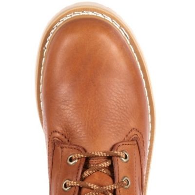 Image showing  Men's Round Toe Lace-Up Wedge Work Boots, 6 in.
