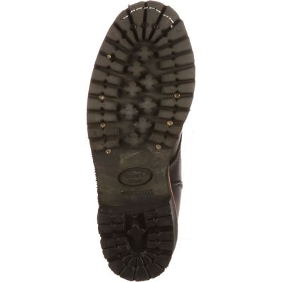 Image showing 2 th Georgia Boot Men's Round Toe Logger Work Boots, 8 in., Black