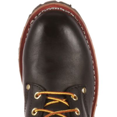 Image showing 6 th Georgia Boot Men's Round Toe Logger Work Boots, 8 in., Black