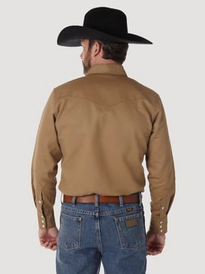 Image showing  Men's Cowboy Cut Western Firm Finish Work Shirt