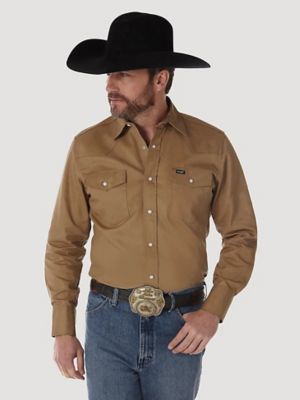 men's wrangler long sleeve shirts