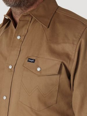 Image showing  Men's Cowboy Cut Western Firm Finish Work Shirt
