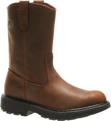 Image showing  Men's Slip-Resistant Round Toe Wellington Work Boots, 10 in.