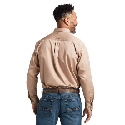 Image showing  Casual Series Solid Twill Classic Long Sleeve Shirt