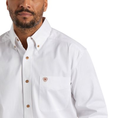 Image showing  Casual Series Solid Twill Classic Long Sleeve Shirt
