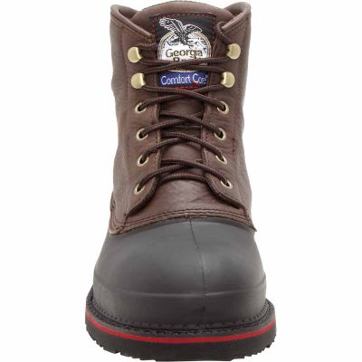 Image showing  Men's Steel Toe Muddog Waterproof Work Boots, 6 in.