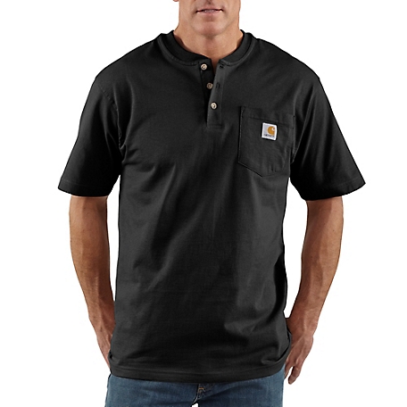 Carhartt Loose Fit Heavyweight Short-Sleeve Pocket Henley T-Shirt