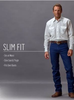 Image showing 6 th Wrangler Men's Slim Fit High-Rise Cowboy Cut Jeans