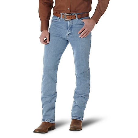 Wrangler Men's Slim Fit High-Rise Cowboy Cut Jeans