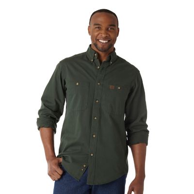 Wrangler Riggs Workwear Long Sleeve Twill Work Shirt