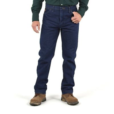 Wrangler Men's FR Flame-Resistant Hi-Vis Original Fit High-Rise Work Jeans