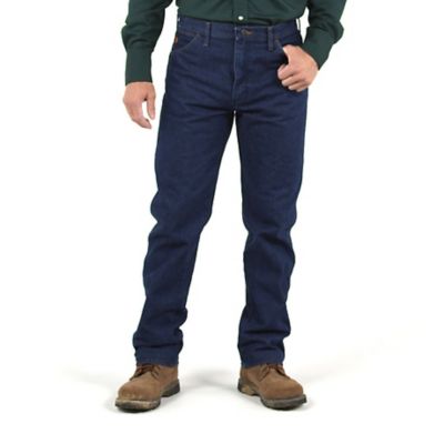 Image showing 0 th Wrangler Men's FR Flame-Resistant Hi-Vis Original Fit High-Rise Work Jeans
