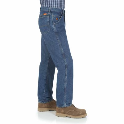 Image showing 2 th Wrangler Men's FR Flame-Resistant Hi-Vis Relaxed Fit Mid-Rise Riggs Workwear Jeans