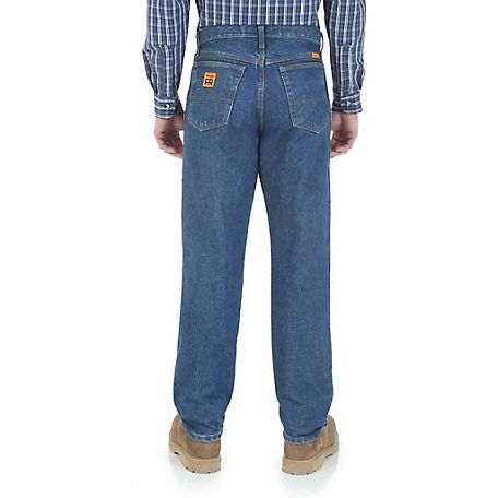 Wrangler Men's Relaxed Fit Mid-Rise Riggs Workwear FR Flame-Resistant Jeans