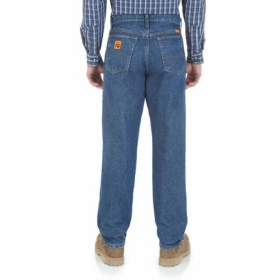 Wrangler Men's Relaxed Fit Mid-Rise Riggs Workwear FR Flame-Resistant Jeans Good quality jeans