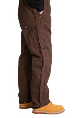 Image showing  Men's Washed Duck Quilt-Lined Insulated Bib Overalls