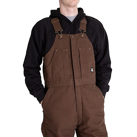 Carhartt Quilt-Lined Washed Duck Bib Overalls for Men