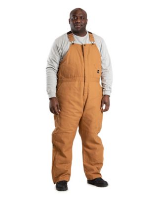 Image showing 7 th Berne Men's Quilt-Lined Duck Insulated Bib Overalls