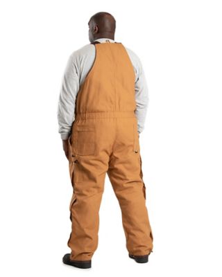 Image showing 8 th Berne Men's Quilt-Lined Duck Insulated Bib Overalls