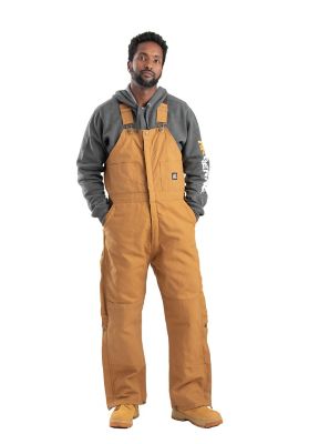 Image showing  Men's Quilt-Lined Duck Insulated Bib Overalls