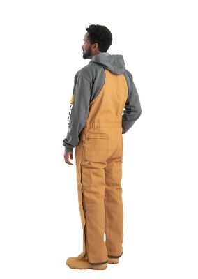 Image showing 1 th Berne Men's Quilt-Lined Duck Insulated Bib Overalls