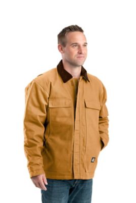 Berne Men's Duck Quilt-Lined Insulated Chore Coat, CH416BD at Tractor ...