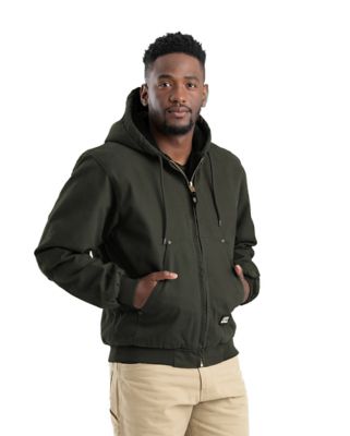 Image showing 1 th Berne Men's Super-Duty Washed Duck Quilt-Lined Hooded Jacket