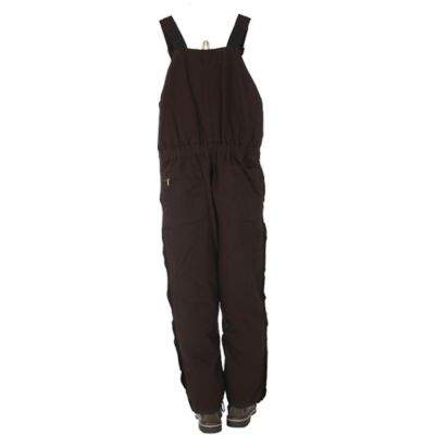 Image showing  Women's Sanded/Washed Duck Quilt-Lined Insulated Bib Overalls