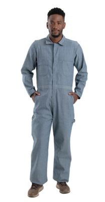 Berne Men's Fisher-Stripe Cotton Unlined Coveralls at Tractor